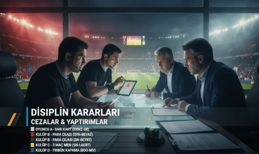 Süper Lig’de Disiplin Depremi: Dev Kulüplere Rekor Cezalar