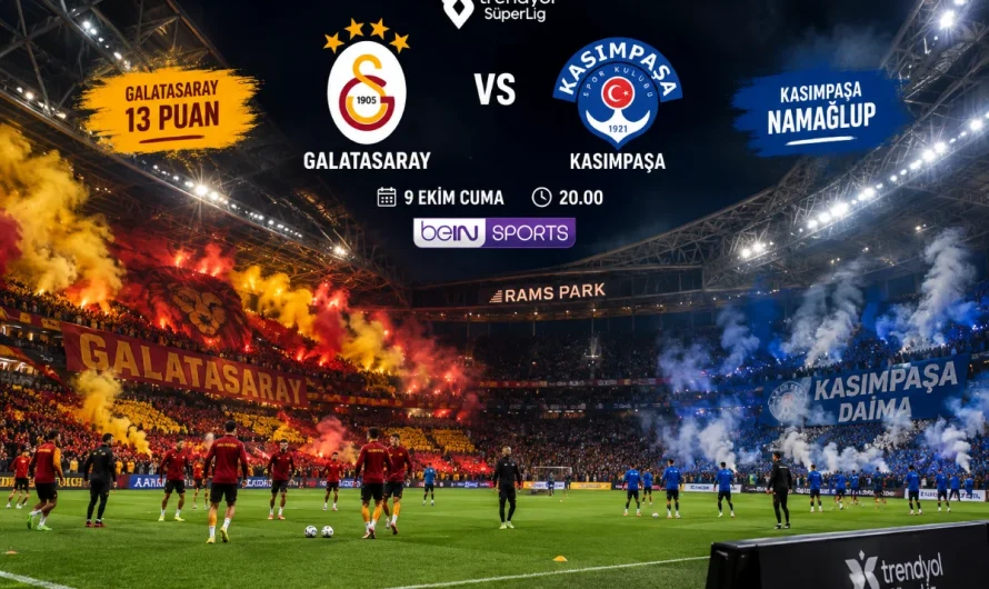 Galatasaray – Kasımpaşa Mücadelesi: Maç Rehberi ve Takım Analizleri